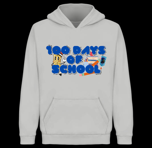Hoodie 100 days of school custom made.