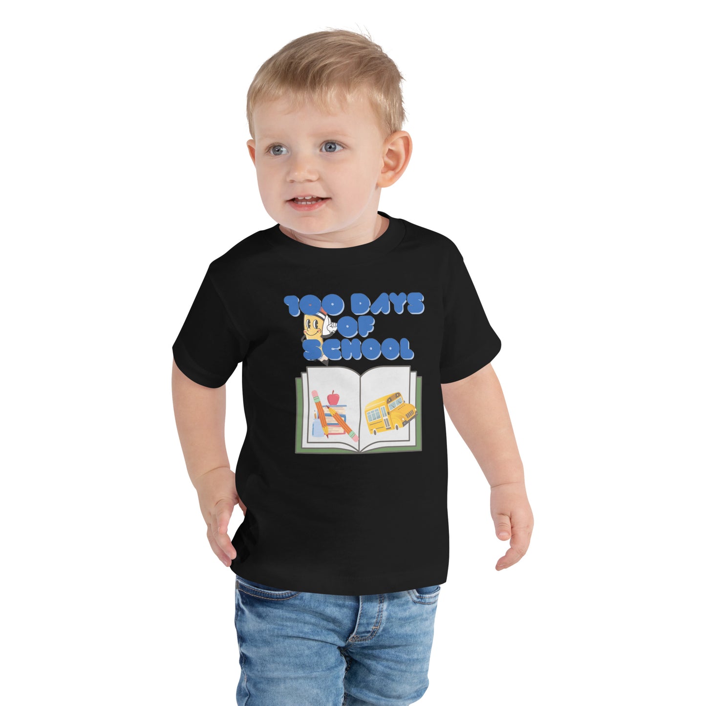 100 days of school t shirt. Black