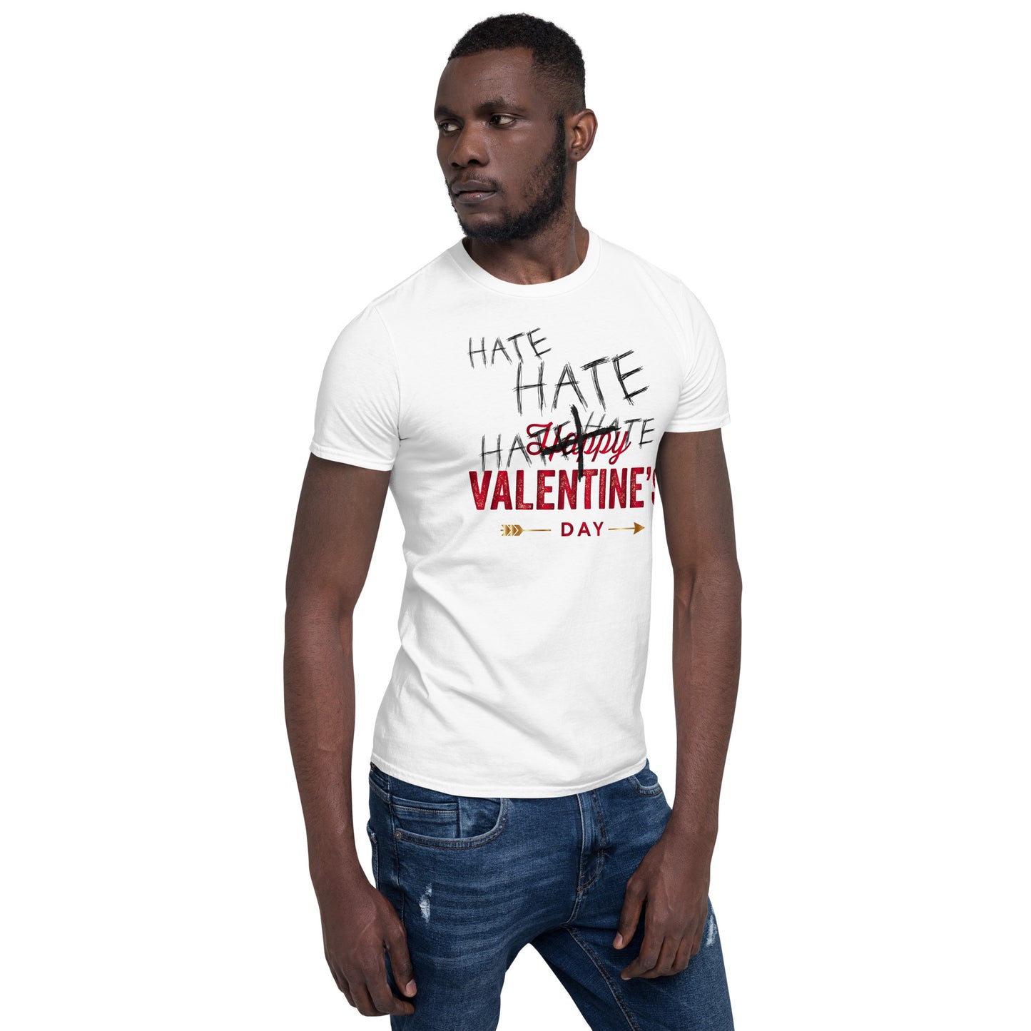Hate Valentine’s Day Short-Sleeve Unisex T-Shirt