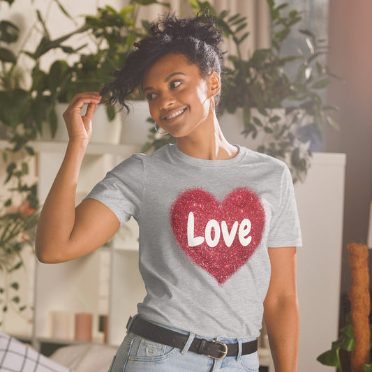 Valentines heart Short-Sleeve Unisex T-Shirt